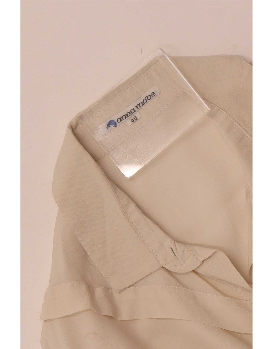 Chemisier chemise femme vintage IT 40 petit blanc cassé