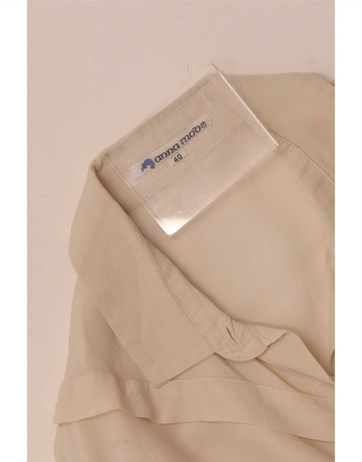 Chemisier chemise femme vintage IT 40 petit blanc cassé