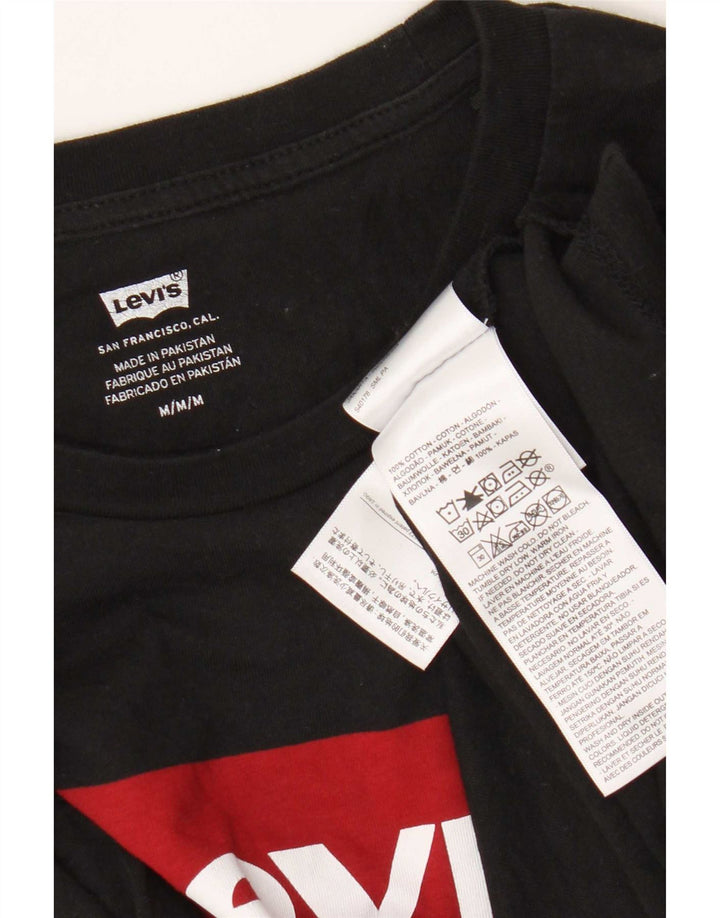 Levi's Top Graphique à Manches Longues Homme Noir Moyen Coton