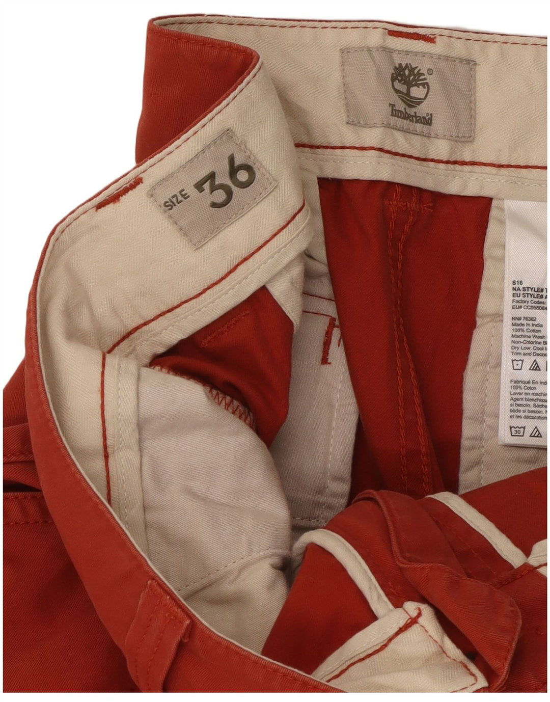 Timberland Short Cargo Homme W36 Grand Coton Rouge