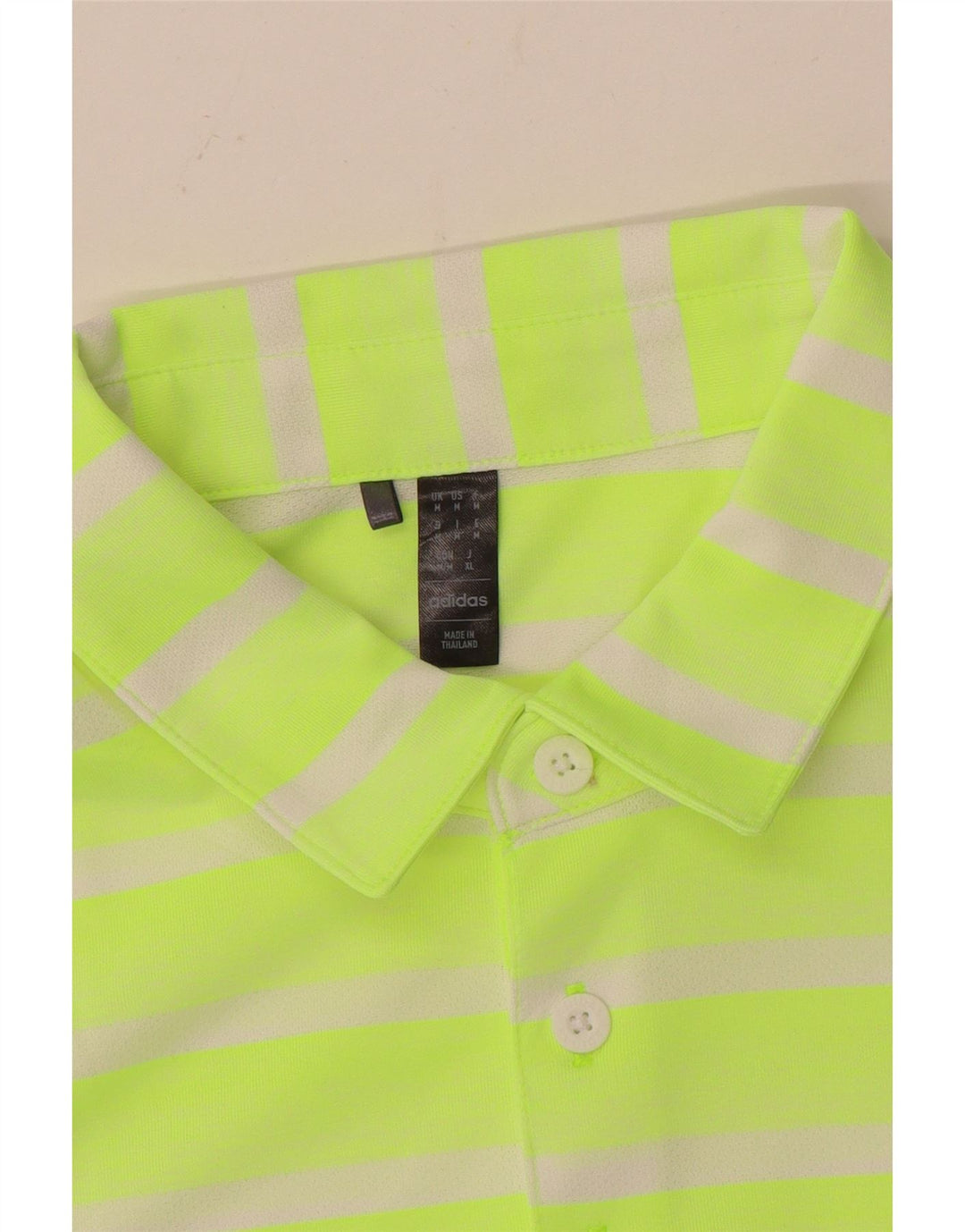 Adidas Polo Homme Rayé Vert Moyen