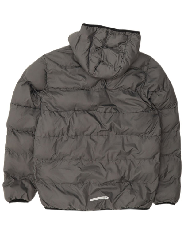 Veste matelassée à capuche Adidas Garçon 15-16 ans Gris Polyester
