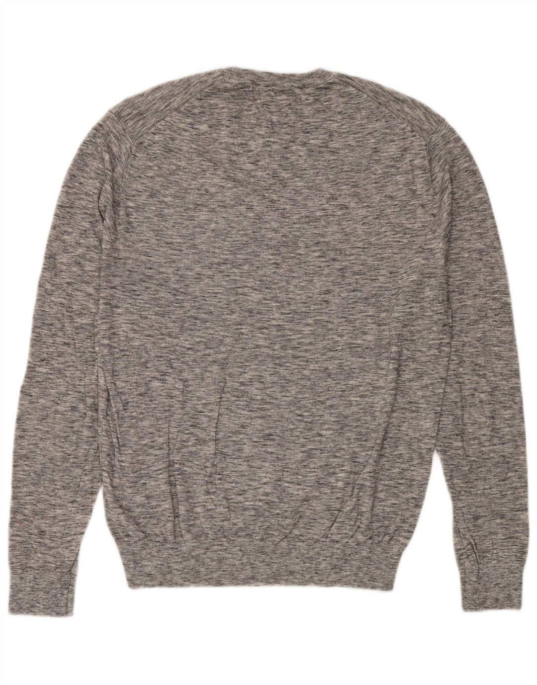 Jack Wills Pull à col rond pour homme en coton moucheté gris Taille L