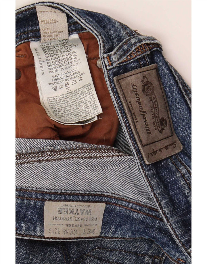 Diesel Jean Waykee Regular Droit W33 L34 Homme Bleu Coton
