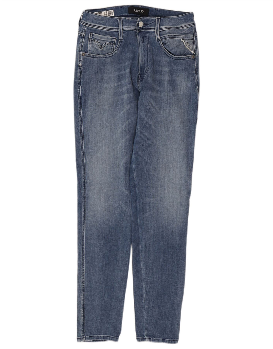 REPLAY Jean Slim Homme W28 L30 Bleu Coton