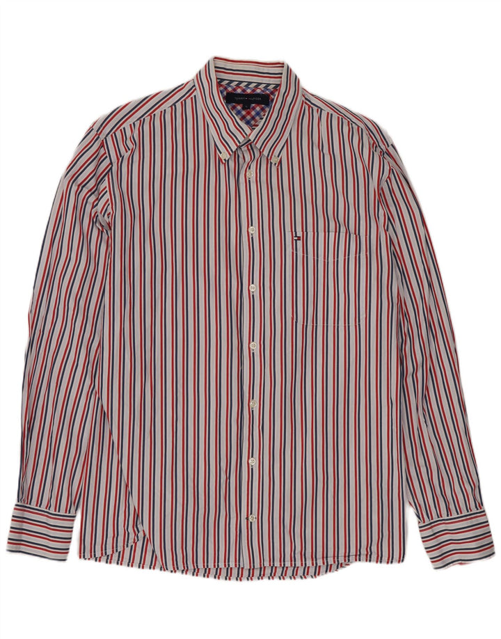 Tommy Hilfiger Chemise Homme Large Coton Rayé Multicolore