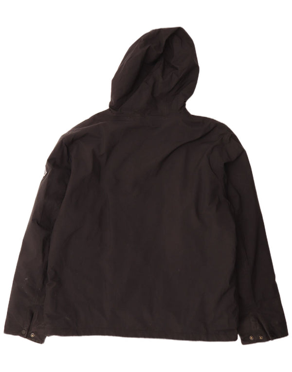 Henri Lloyd Veste coupe-vent à capuche pour homme UK 42 XL Nylon noir