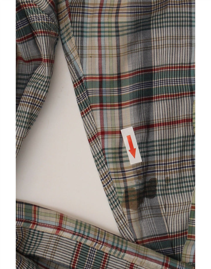 Henry Cottons Chemise en flanelle pour homme Taille 41 16 Grand carreaux multicolores