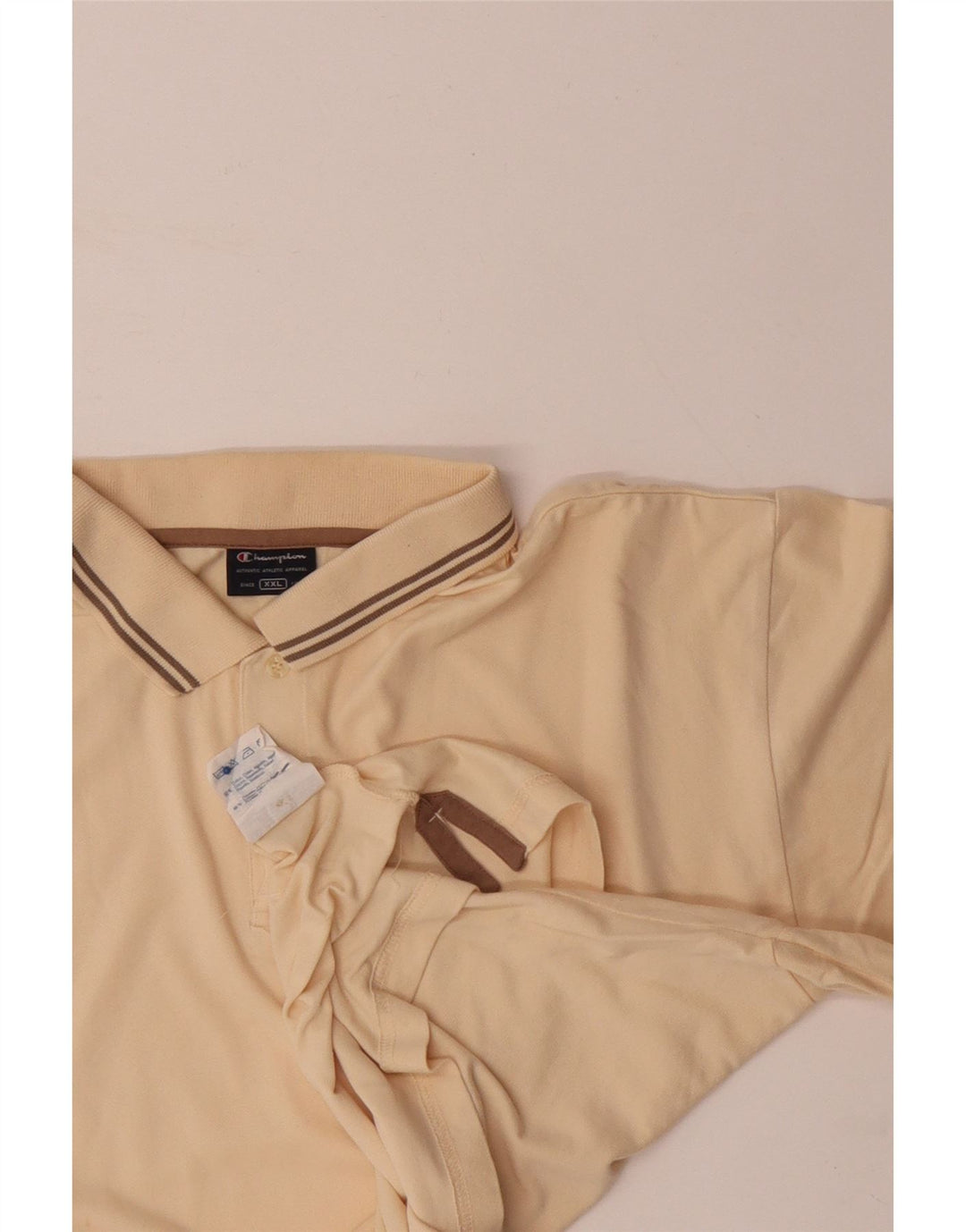 CHAMPION Polo Homme 2XL Beige Coton