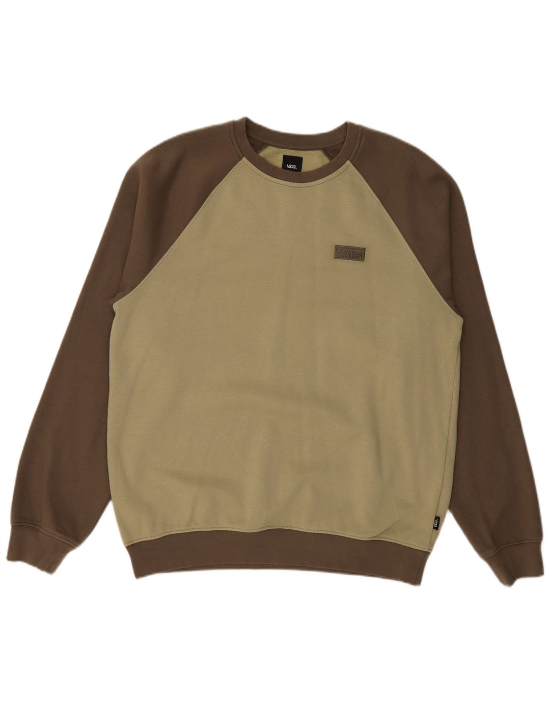 VANS Sweat-shirt pour homme en coton color block kaki moyen