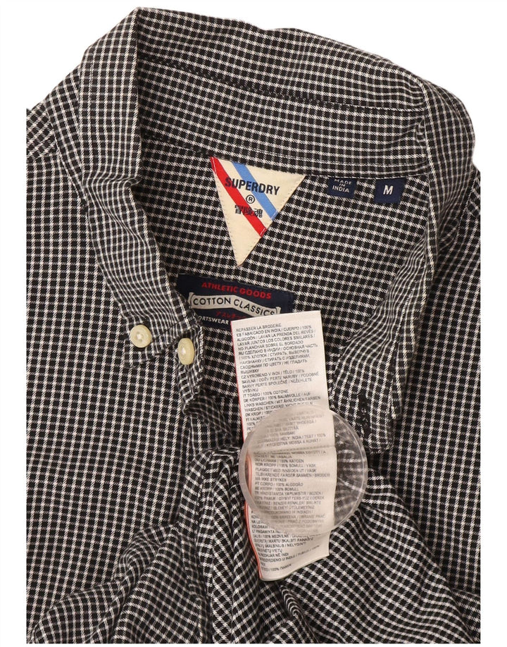Superdry Chemise Homme Medium Black Gingham Cotton