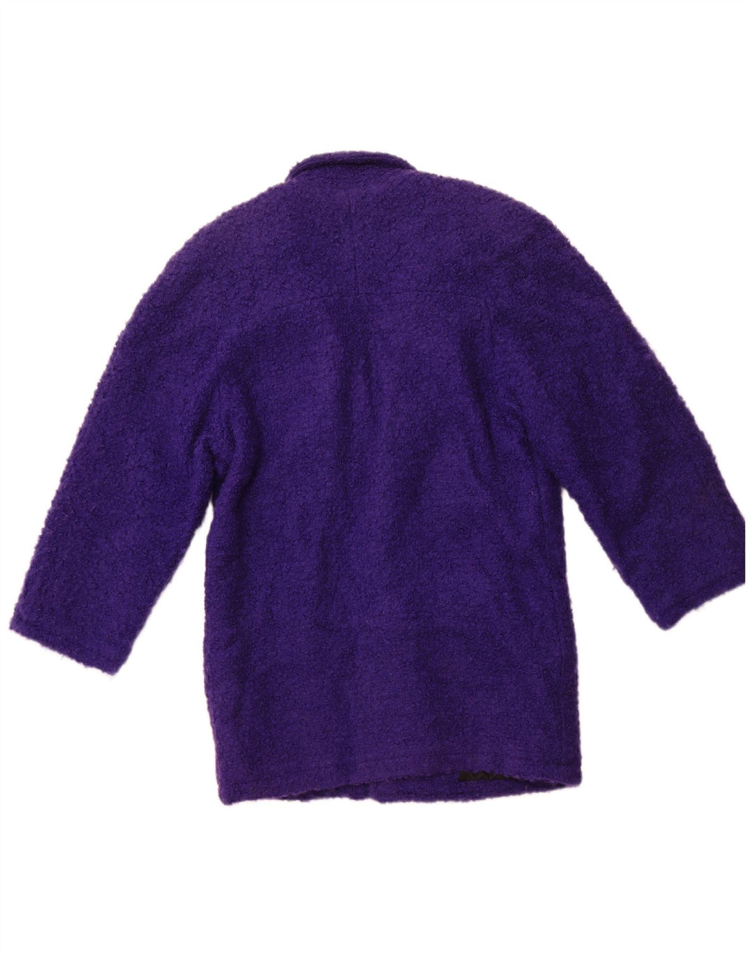 vintage Femme Double Breasted Coat UK 12 Moyen Violet