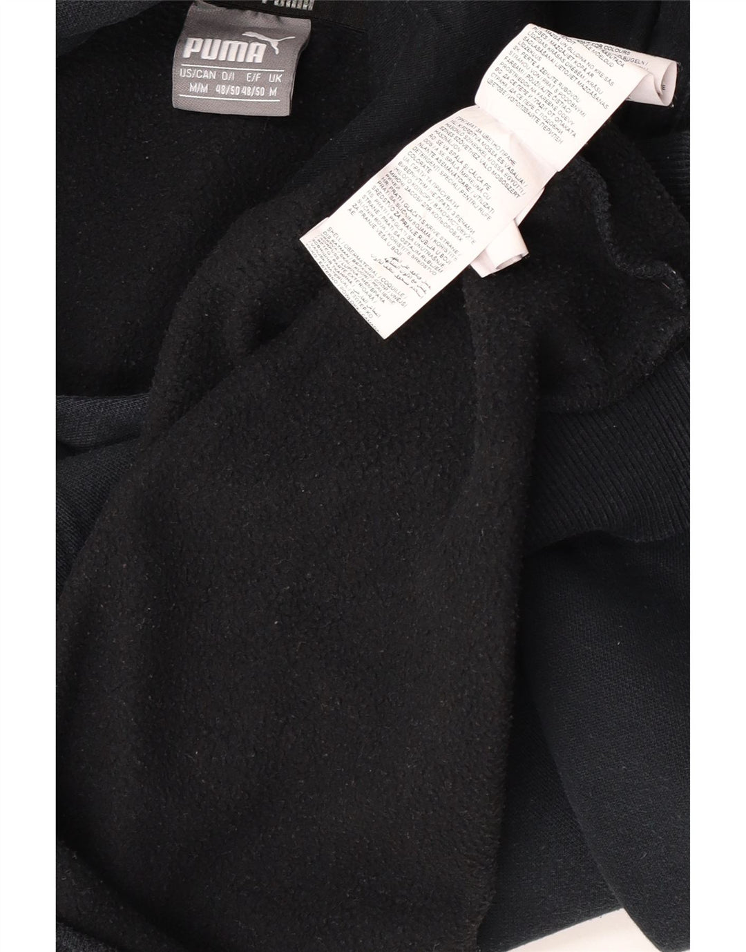 Puma Pull à Capuche Graphique Homme Noir Moyen Coton