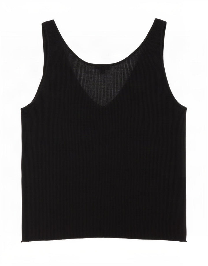 Massimo Dutti Débardeur transparent pour femme UK 18 XL Noir