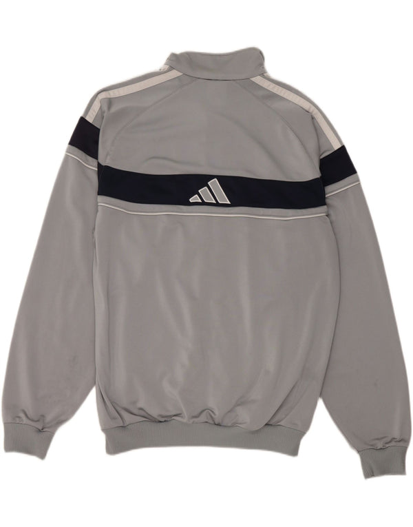 Adidas Veste de survêtement graphique pour homme UK 42/44 Large Gris Colorblock