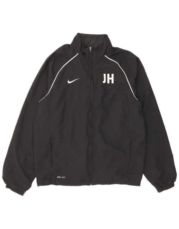 Nike Hommes Dri Fit Survêtement Top Veste Grand Noir Polyester