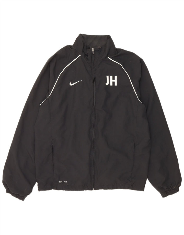 Nike Hommes Dri Fit Survêtement Top Veste Grand Noir Polyester