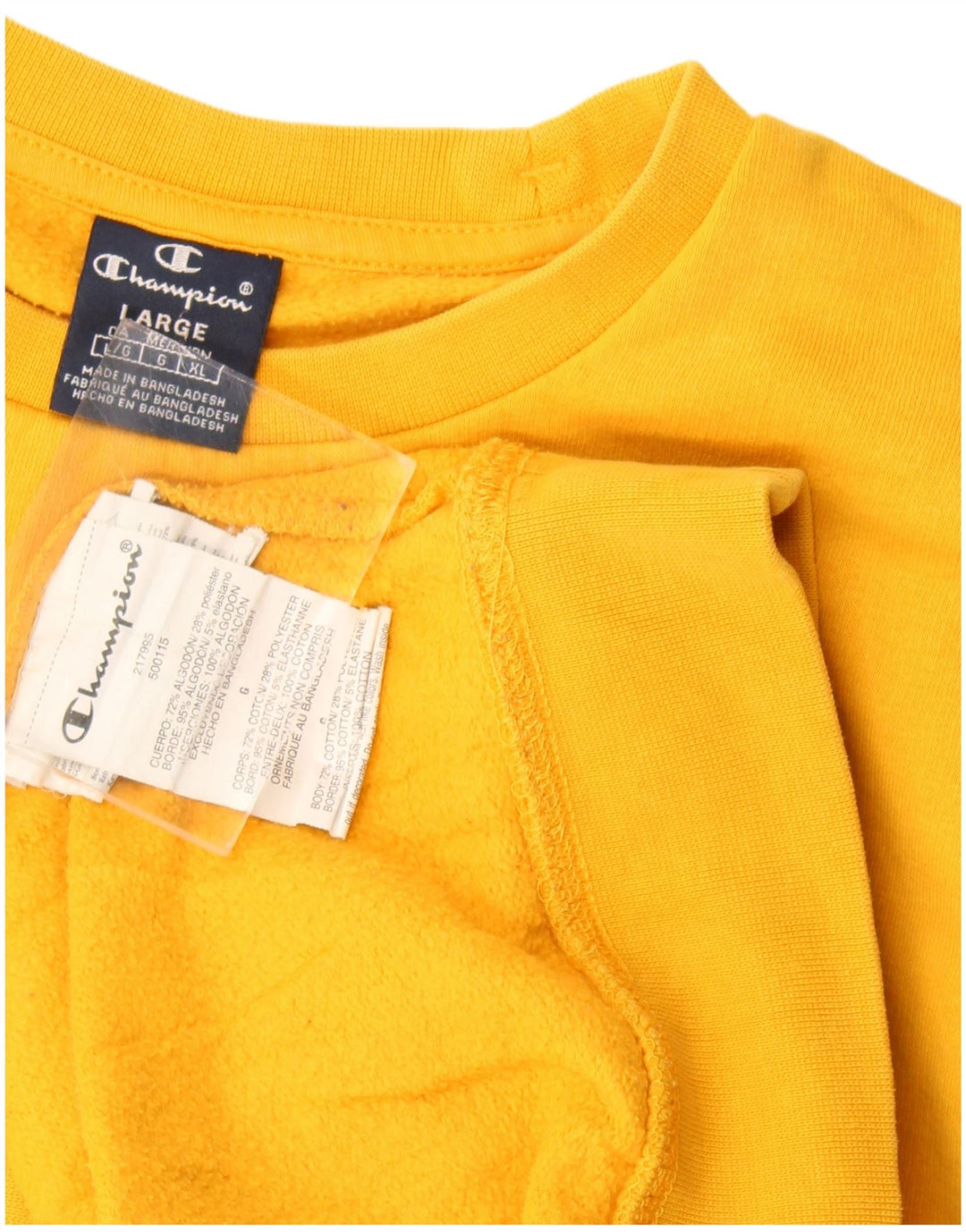 Champion Sweat-shirt graphique pour hommes, grand coton jaune