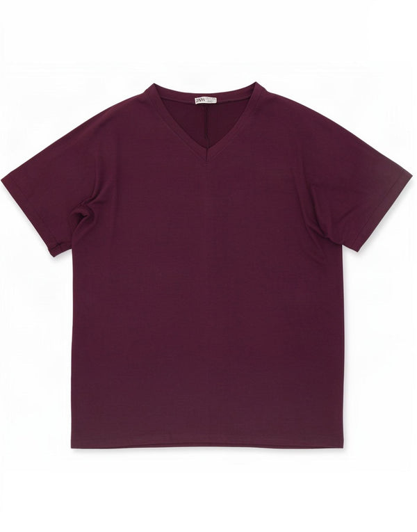 Zara T-shirt surdimensionné pour femme UK 20 2XL Violet