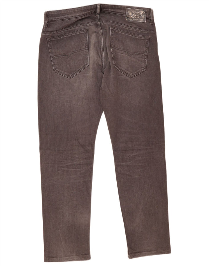 Diesel Jean Slim W34 L30 Homme Gris Coton