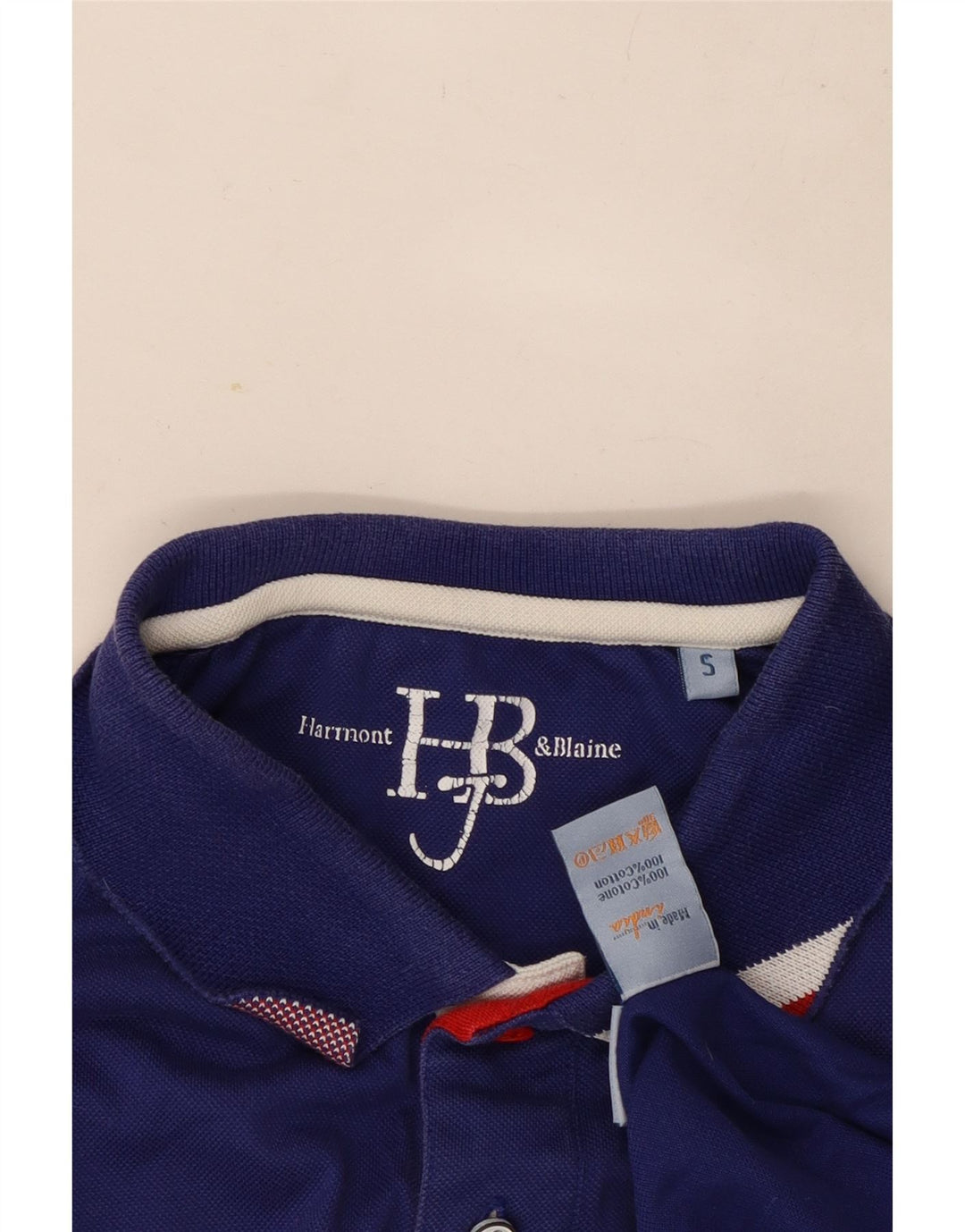 Harmont & Blaine Polo Homme Petit Bleu Coton