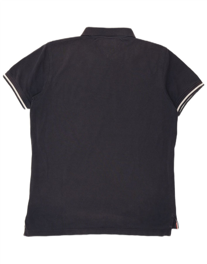 Tommy Hilfiger Polo Regular Fit Homme Bleu Marine Moyen