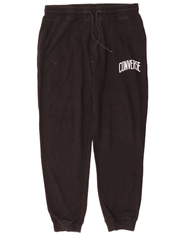 Converse Pantalon de Survêtement Graphique Homme Noir Moyen Coton