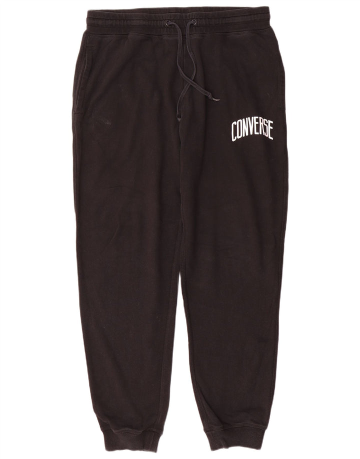 Converse Pantalon de Survêtement Graphique Homme Noir Moyen Coton
