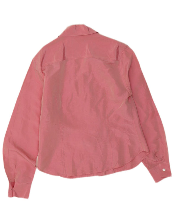 Chemisier chemise femme vintage EU 38 acétate rose moyen