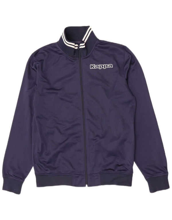 Kappa Veste de survêtement pour homme Taille L Bleu marine Polyester