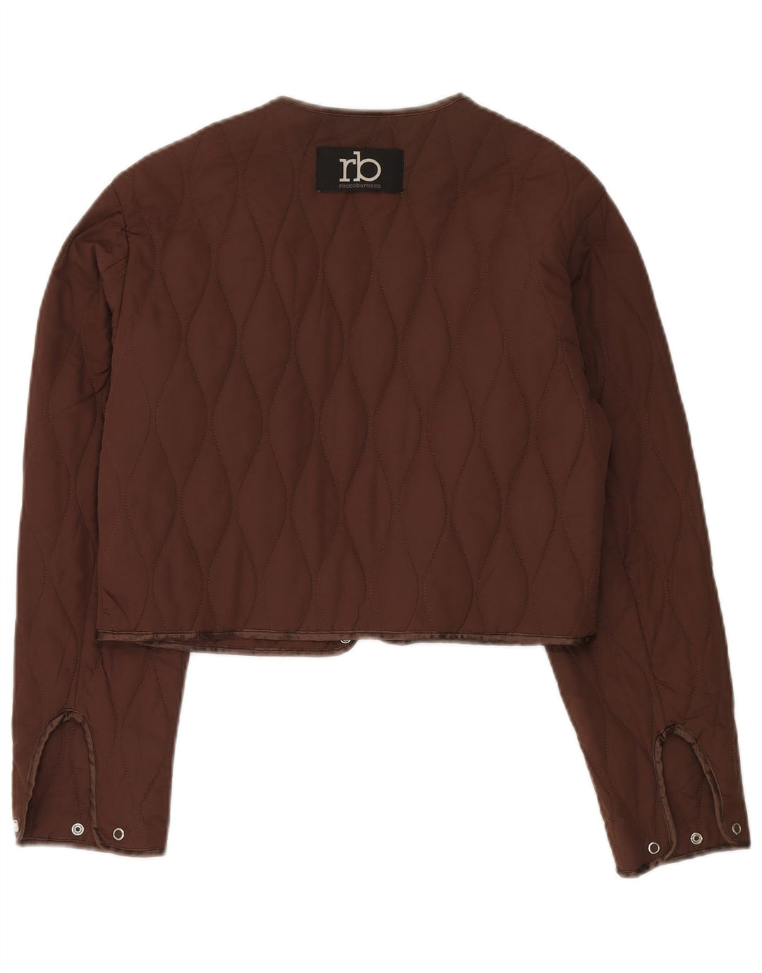 Roccobarocco Veste matelassée courte pour femme UK 14 Marron moyen