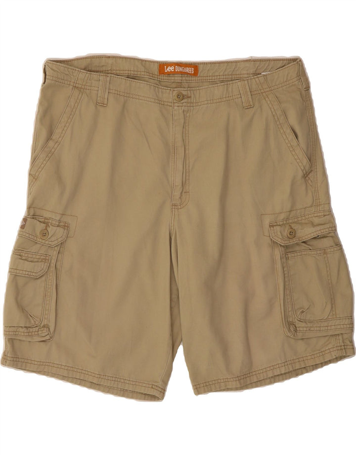 LEE Mens Cargo Shorts W42 2XL Beige Cotton Vintage Lee and Second-Hand Lee from Messina Hembry 