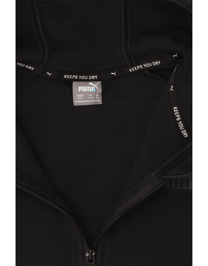 Puma Sweat à capuche zippé garçon 11-12 ans Noir