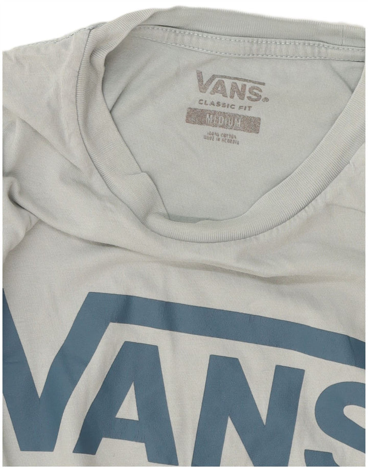 Vans Homme Coupe Classique T-Shirt Graphique Haut Bleu Moyen Coton