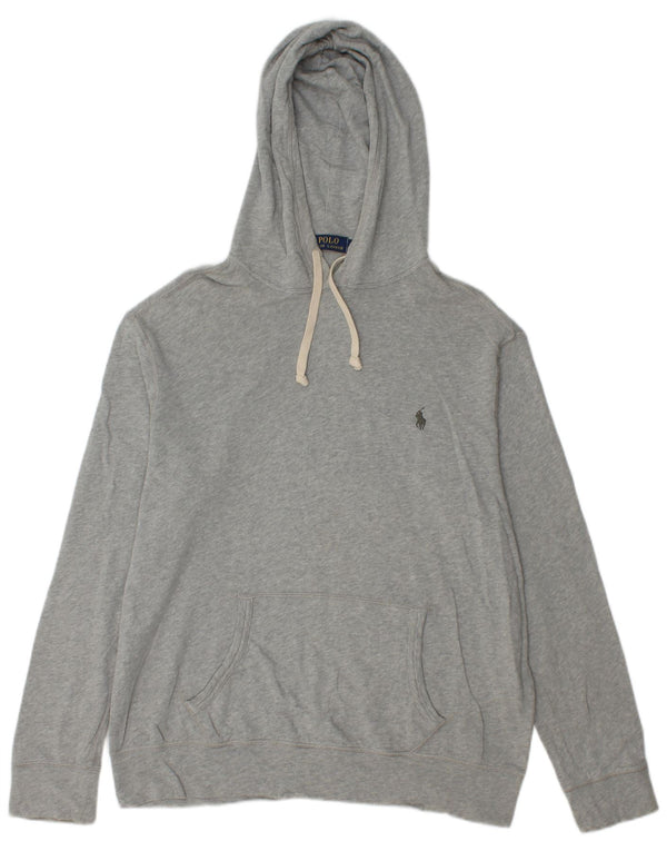 Polo Ralph Lauren Pull à capuche pour homme Large Gris Coton