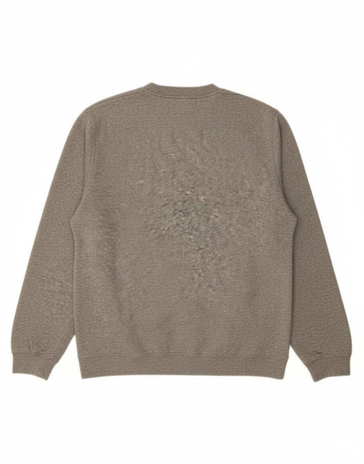 CONVERSE Mens Graphic Sweatshirt Jumper Small Grey Cotton