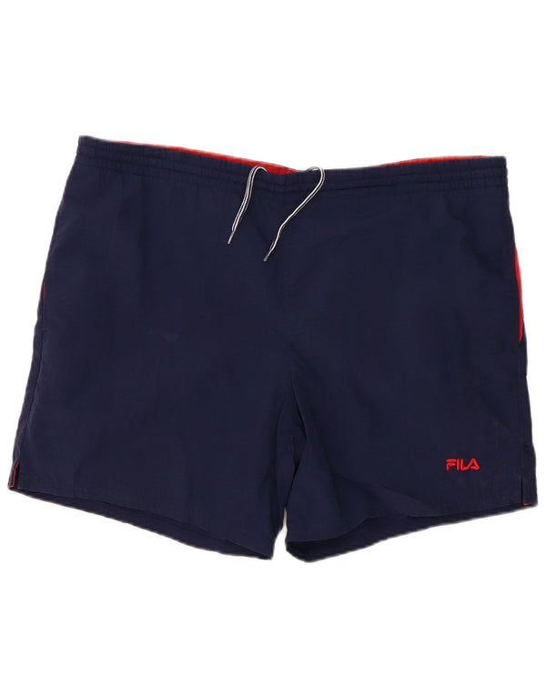 Fila Short de Sport Homme Bleu Marine Large