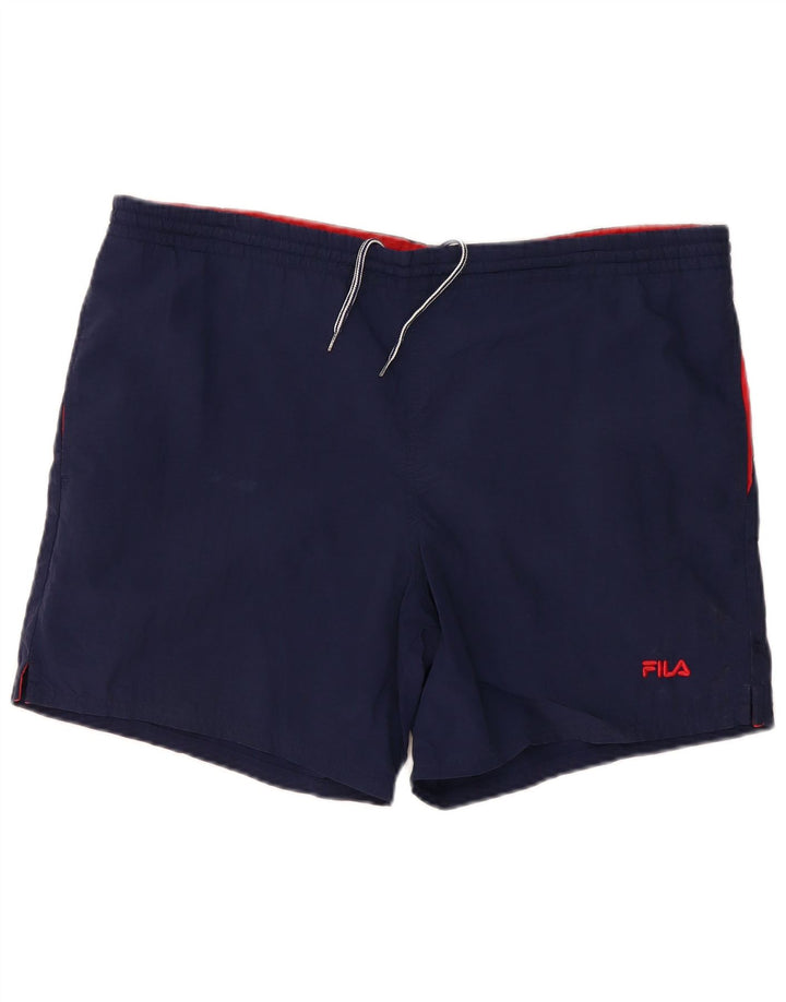 Fila Short de Sport Homme Bleu Marine Large