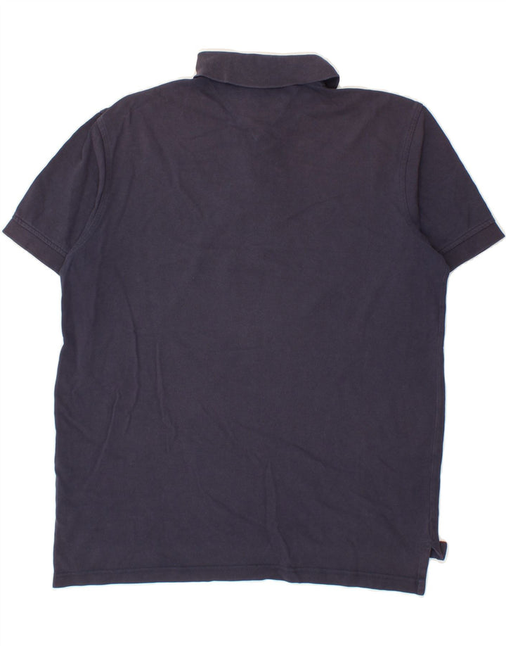 TOMMY HILFIGER Mens Regular Fit Polo Shirt Medium Navy Blue Cotton Vintage Tommy Hilfiger and Second-Hand Tommy Hilfiger from Messina Hembry 