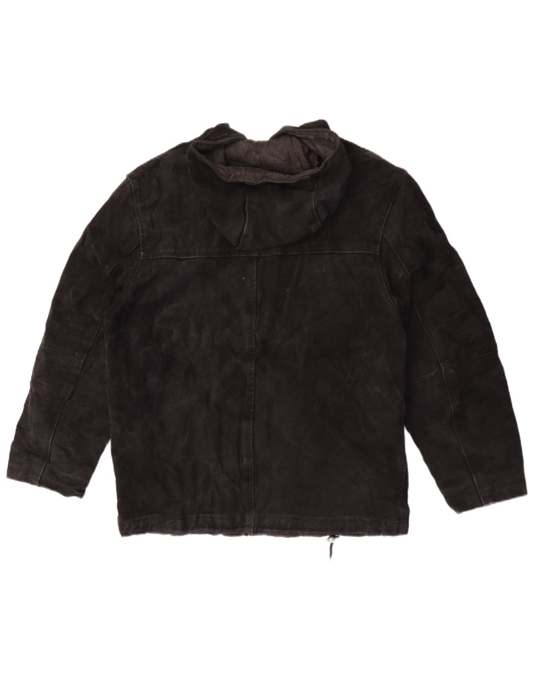 Privilegi Veste à capuche en daim pour femme IT 44 Cuir noir moyen