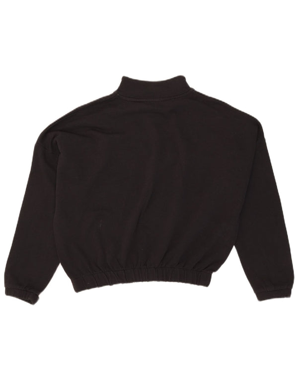 Kappa Sweat-shirt graphique surdimensionné pour femme UK 10 Small Noir