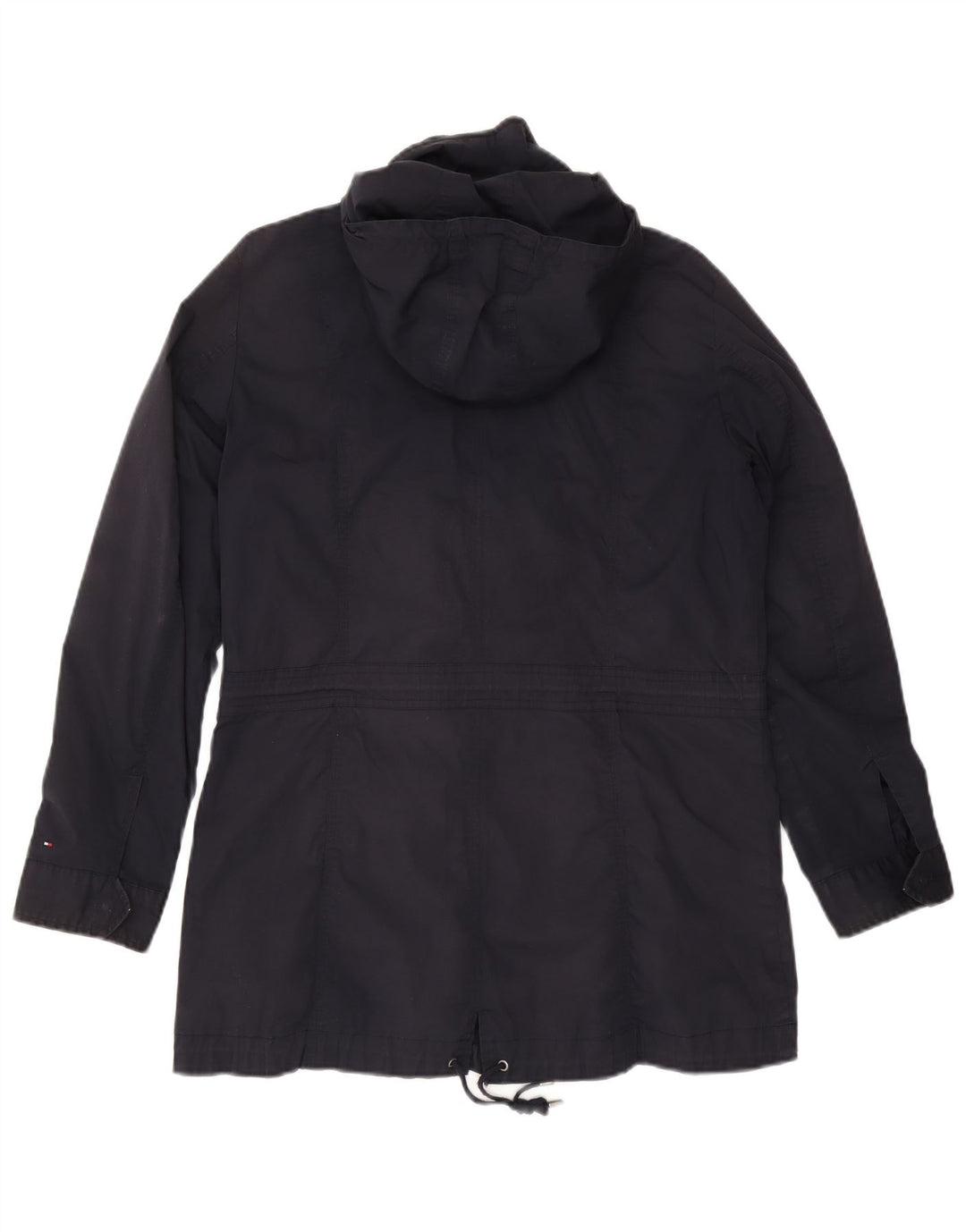 Tommy Hilfiger Veste utilitaire à capuche pour femme UK 16 Large Bleu marine