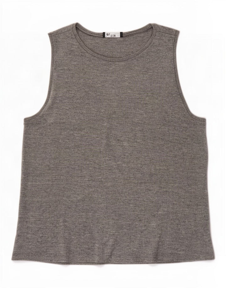 Zara Femme Débardeur UK 18 XL Gris Viscose