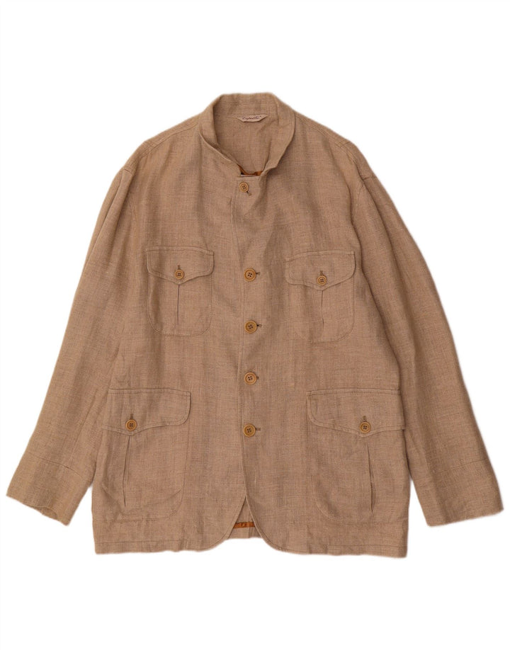 Capalbio Veste Utility IT 52 XL Beige Lin Homme