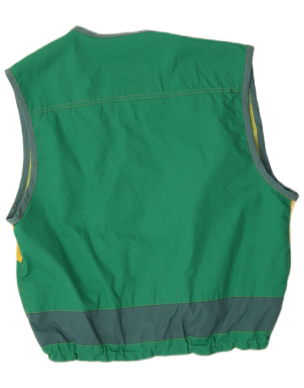 Master Gilet Homme UK 40 Grand Coton Colorblock Vert