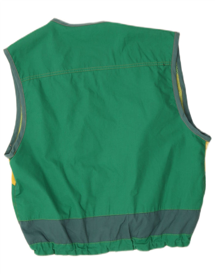 Master Gilet Homme UK 40 Grand Coton Colorblock Vert