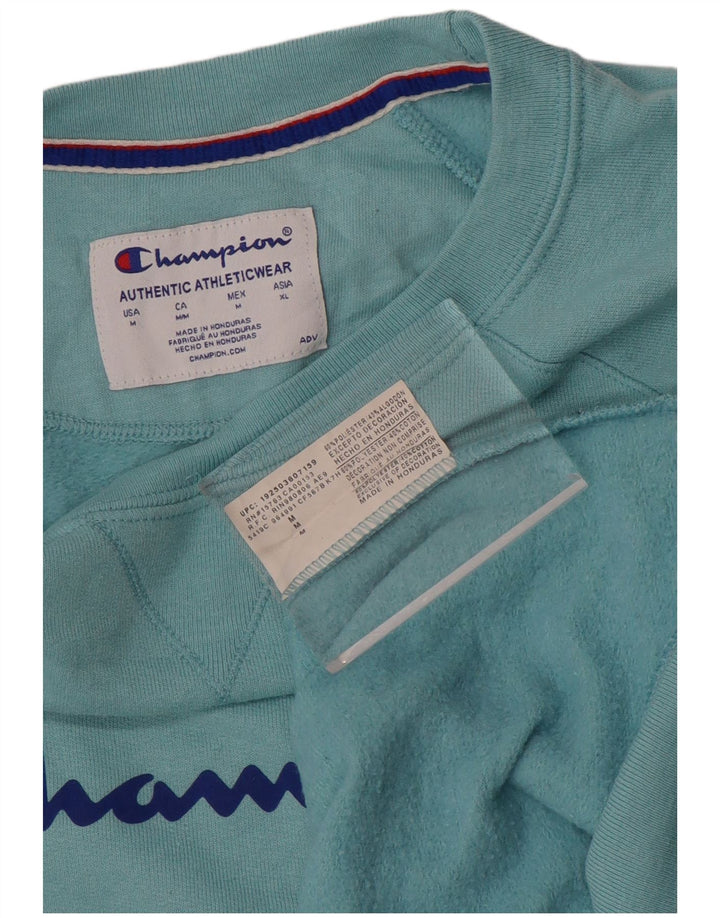 CHAMPION Sweat-Shirt Graphique Homme Bleu Moyen Polyester