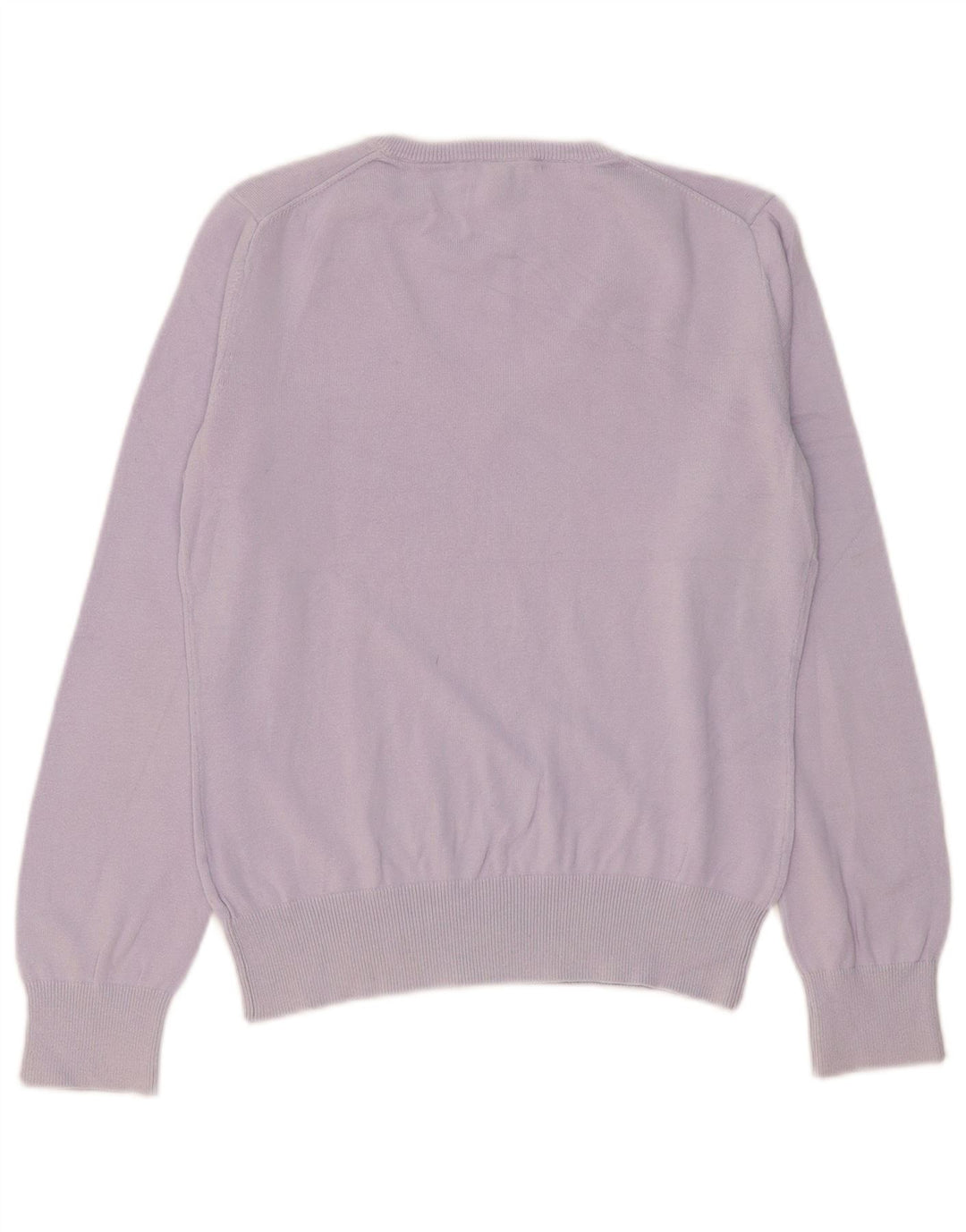 GANT Pull col en V pour femme UK 14 Large Violet Coton
