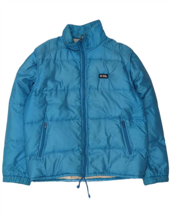 Sergio Tacchini Veste matelassée pour homme EU 50 Large Bleu Polyamide