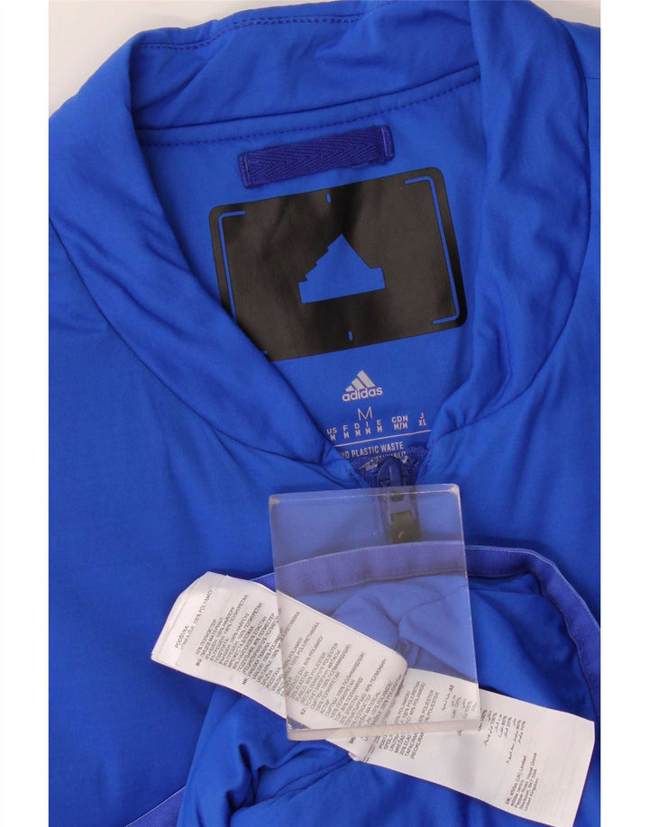 Adidas Gilet Homme UK 38 Bleu Moyen Colorblock Polyamide